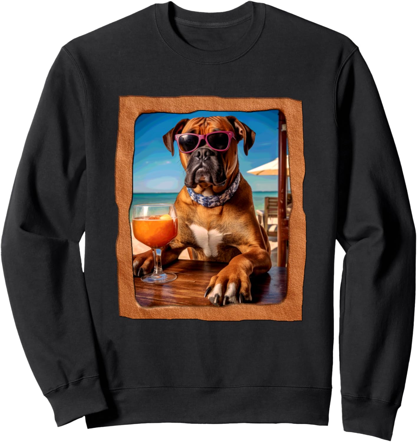 Толстовка с изображением собаки породы боксер в очках Playful Summer Vibes Pet Relaxation Beach Life, черный
Толстовка с изображением собаки породы боксер в очках Playful Summer Vibes Pet Relaxation Beach Life, черный