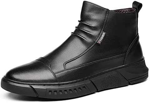 Мужские кожаные ботинки PURCHAWEE Chelsea с удобной посадкой, повседневные, с противоскользящей подошвой, боковой молнией, высокие ботинки Chukka до щиколотки, формальные ботинки, черный
Мужские кожаные ботинки PURCHAWEE Chelsea с удобной посадкой, повседневные, с противоскользящей подошвой, боковой молнией, высокие ботинки Chukka до щиколотки, формальные ботинки, черный