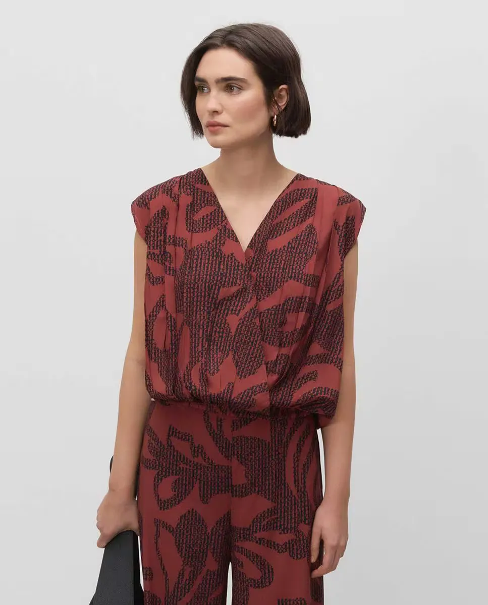 Женский топ с принтом и буфами Simorra, светло-коричневый
Женский топ с принтом и буфами Simorra, светло-коричневый