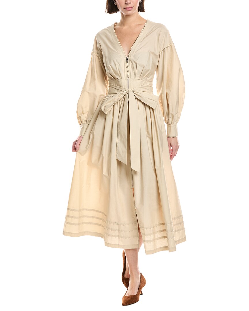 Платье миди из поплина с V-образным вырезом Marchesa Notte Marchesa Notte, коричневый
Платье миди из поплина с V-образным вырезом Marchesa Notte Marchesa Notte, коричневый