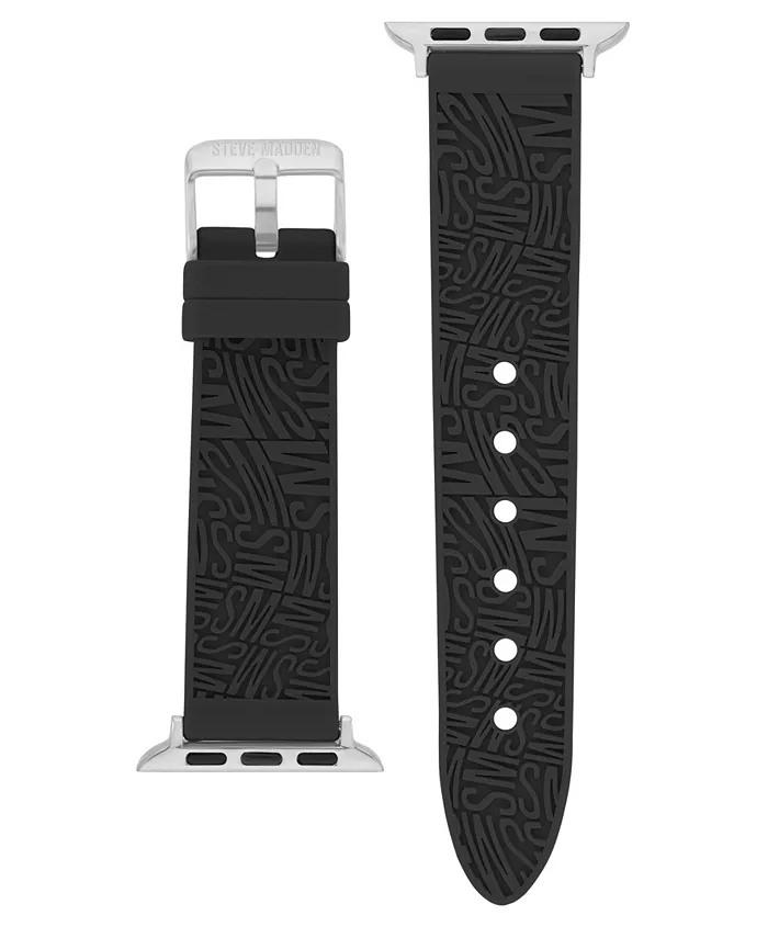 Женский черный силиконовый ремешок с тисненым логотипом Swirl для Apple Watch 42 мм (только Series 1-3) и 44/45/46/49 мм (Ultra и Ultra 2) Steve Madden
Женский черный силиконовый ремешок с тисненым логотипом Swirl для Apple Watch 42 мм (только Series 1-3) и 44/45/46/49 мм (Ultra и Ultra 2) Steve Madden