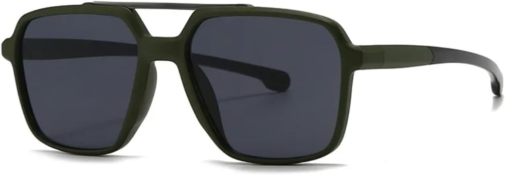 Винтажные солнцезащитные очки с двойной перемычкой, квадратной формы, для мужчин, классические, для женщин, солнцезащитные очки для вождения, защита от УФ-излучения UV400 TVTBBVV, C6 Green Black
Винтажные солнцезащитные очки с двойной перемычкой, квадратной формы, для мужчин, классические, для женщин, солнцезащитные очки для вождения, защита от УФ-излучения UV400 TVTBBVV, C6 Green Black