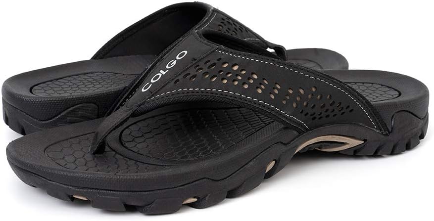 Мужские шлепанцы-вьетнамки комфортные спортивные сандалии для дома и улицы, повседневные пляжные шлепанцы с поддержкой свода стопы Colgo, черный/коричневый/светло-коричневый
Мужские шлепанцы-вьетнамки комфортные спортивные сандалии для дома и улицы, повседневные пляжные шлепанцы с поддержкой свода стопы Colgo, черный/коричневый/светло-коричневый