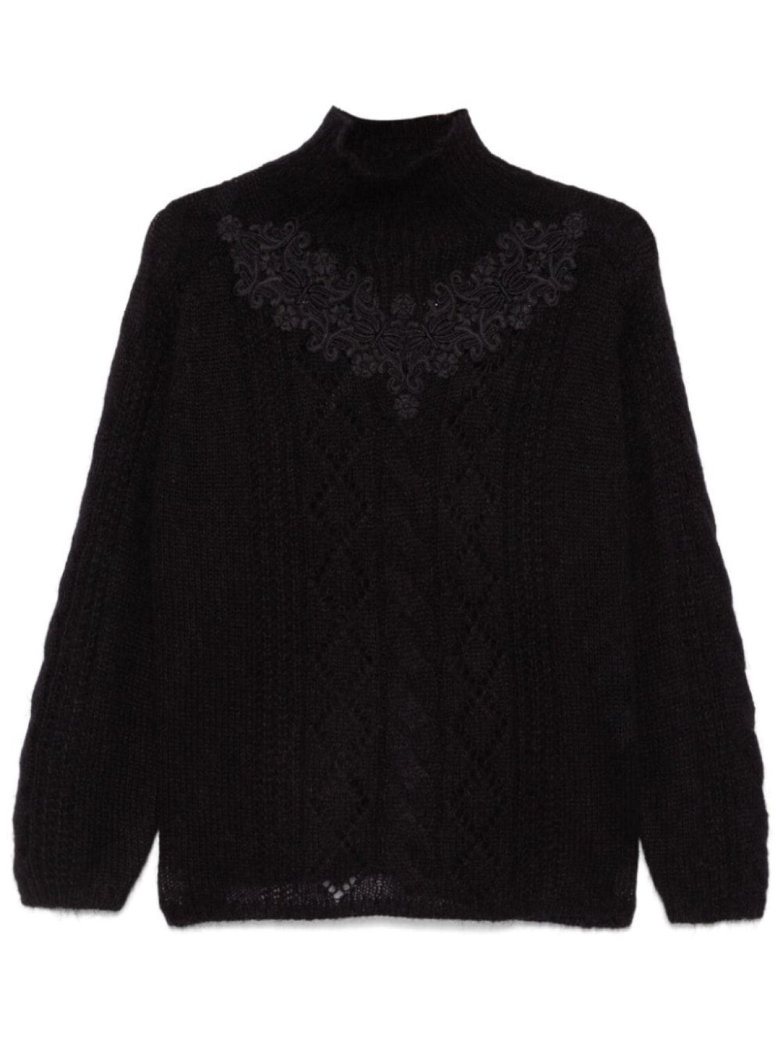 TWINSET свитер с кружевом, черный
TWINSET свитер с кружевом, черный