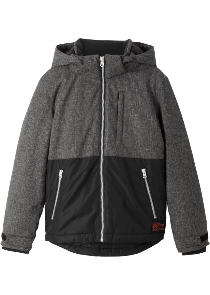 Зимняя куртка на подкладке с капюшоном Bpc Bonprix Collection, серый 
Зимняя куртка на подкладке с капюшоном Bpc Bonprix Collection, серый