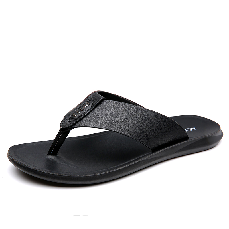 Нескользящие износостойкие шлепанцы мужские AOKANG, Black
Нескользящие износостойкие шлепанцы мужские AOKANG, Black