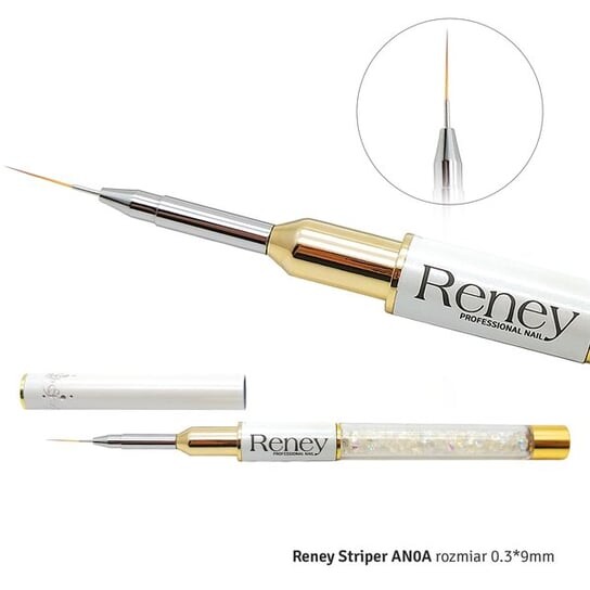 Кисть для декора AN0A, 0,3x9 мм Reney, Pro Striper
Кисть для декора AN0A, 0,3x9 мм Reney, Pro Striper