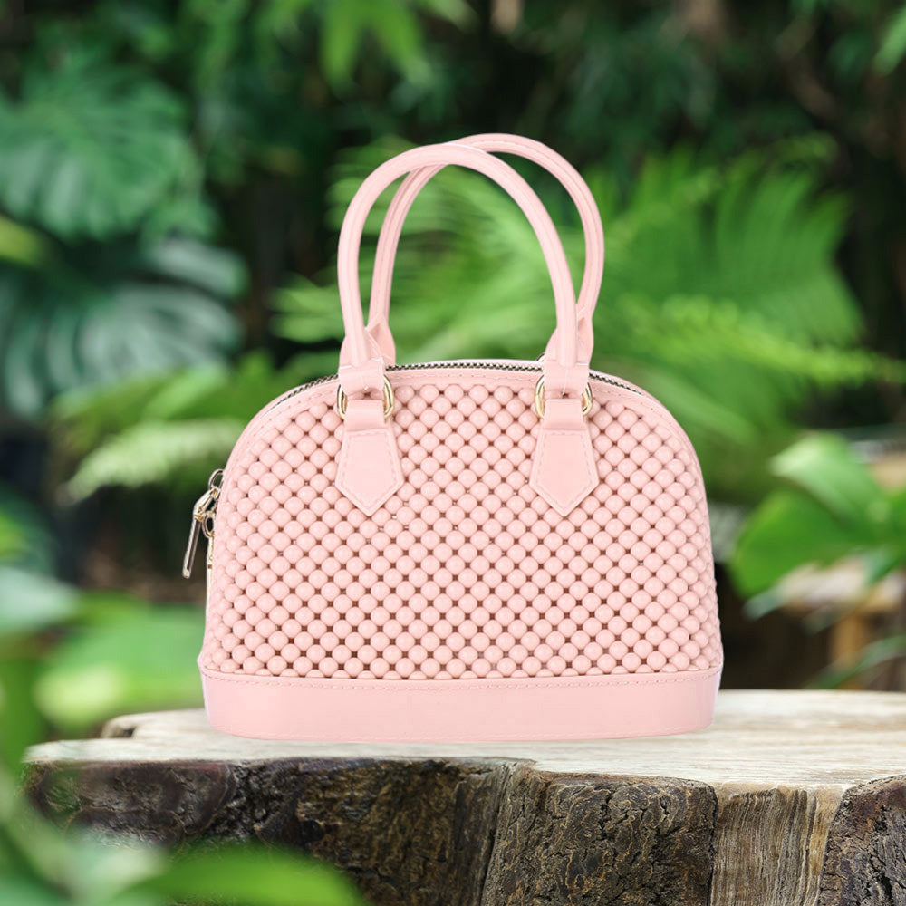 Сумка-тоут или кроссбод из цельной желейной резины FASHNZFAB, розовый
Сумка-тоут или кроссбод из цельной желейной резины FASHNZFAB, розовый