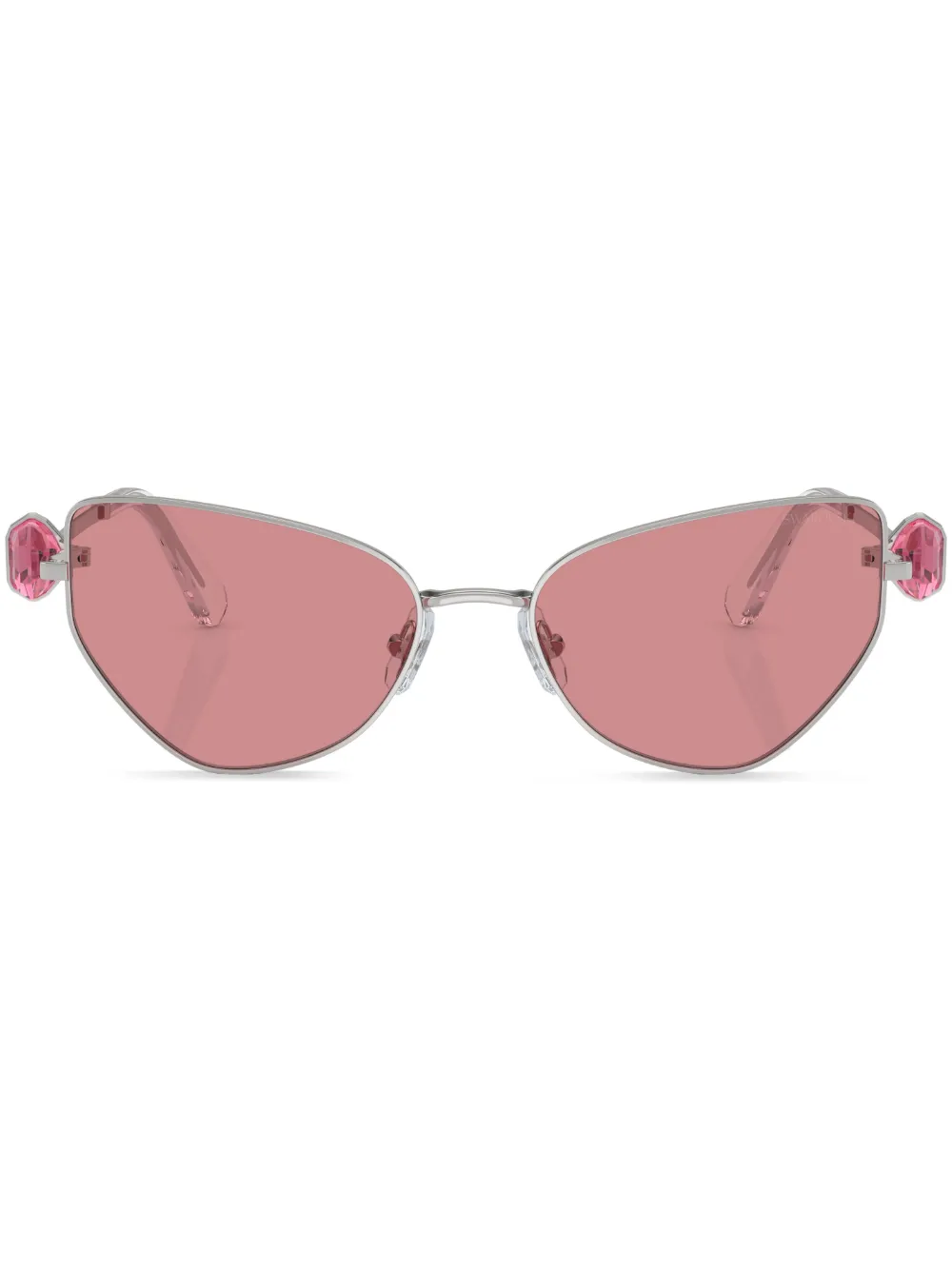 Солнцезащитные очки в оправе 'кошачий глаз' с кристаллами Swarovski, серебяный
Солнцезащитные очки в оправе 'кошачий глаз' с кристаллами Swarovski, серебяный