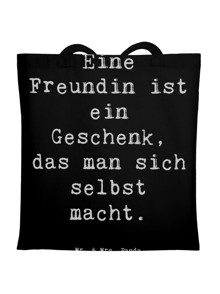 Сумка для переноски Mr & Mrs Panda Geschenk Freundin, черный
Сумка для переноски Mr & Mrs Panda Geschenk Freundin, черный