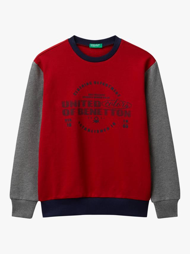 Детский хлопковый свитшот с цветными блоками и круглым вырезом Benetton, Multi
Детский хлопковый свитшот с цветными блоками и круглым вырезом Benetton, Multi