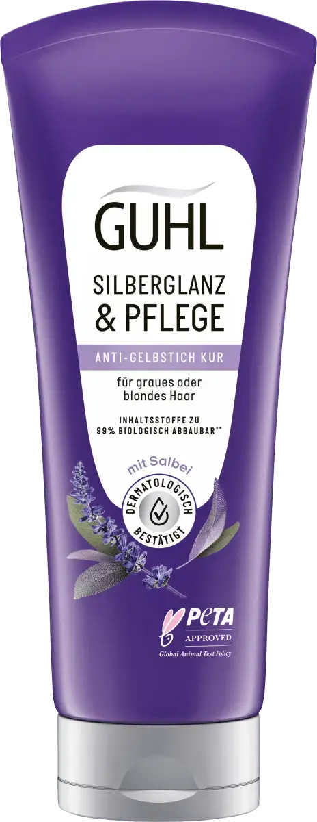 Уход за волосами с серебряным блеском и усилителем Уход 200мл GUHL
Уход за волосами с серебряным блеском и усилителем Уход 200мл GUHL