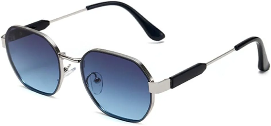 Ретро-солнцезащитные очки Polygon для женщин, модные градиентные линзы, защита от УФ-излучения UV400, трендовые солнцезащитные очки для мужчин MTZJH, Silver Gray Blue
Ретро-солнцезащитные очки Polygon для женщин, модные градиентные линзы, защита от УФ-излучения UV400, трендовые солнцезащитные очки для мужчин MTZJH, Silver Gray Blue