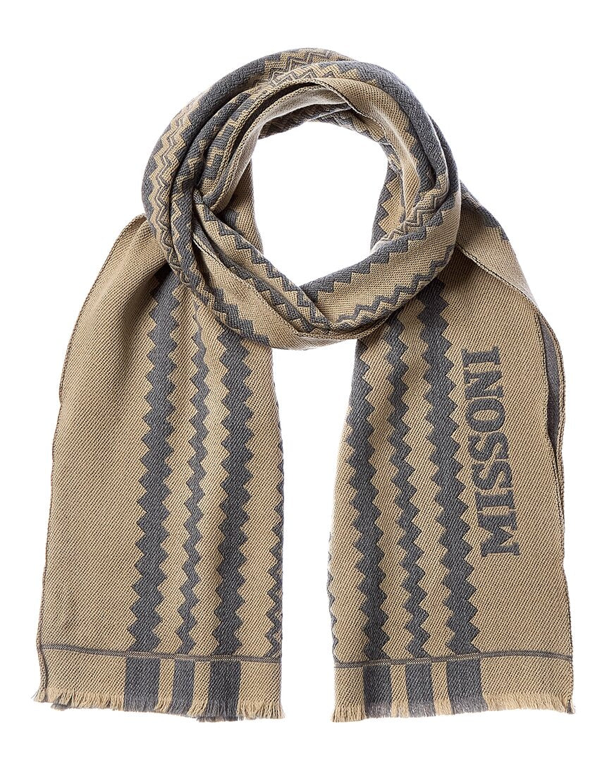 Шерстяной шарф Missoni Missoni, коричневый
Шерстяной шарф Missoni Missoni, коричневый