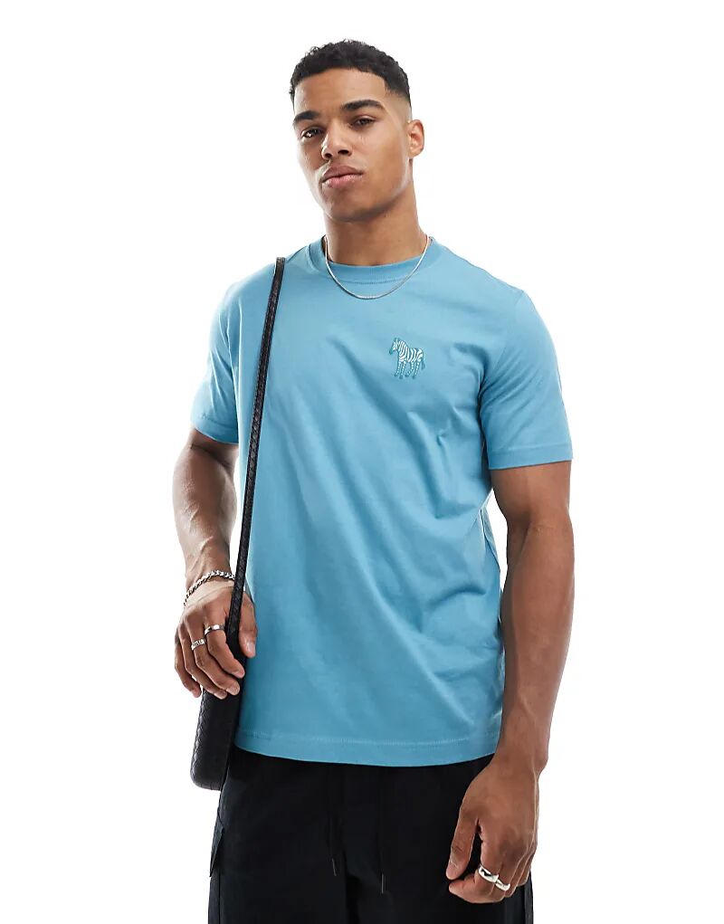 Футболка PS Paul Smith классического кроя с логотипом зебры синего цвета
Футболка PS Paul Smith классического кроя с логотипом зебры синего цвета