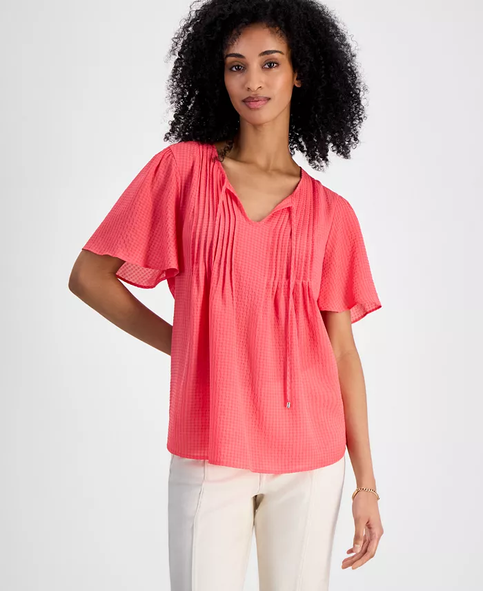 Женская блузка в клетку с защипами Tommy Hilfiger, оранжевый
Женская блузка в клетку с защипами Tommy Hilfiger, оранжевый