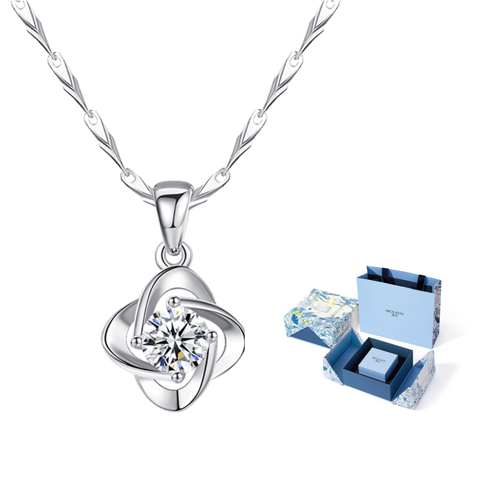 MOLADY S999 Fine Silver Necklaces Women's Box
MOLADY S999 Fine Silver Necklaces Women's Box