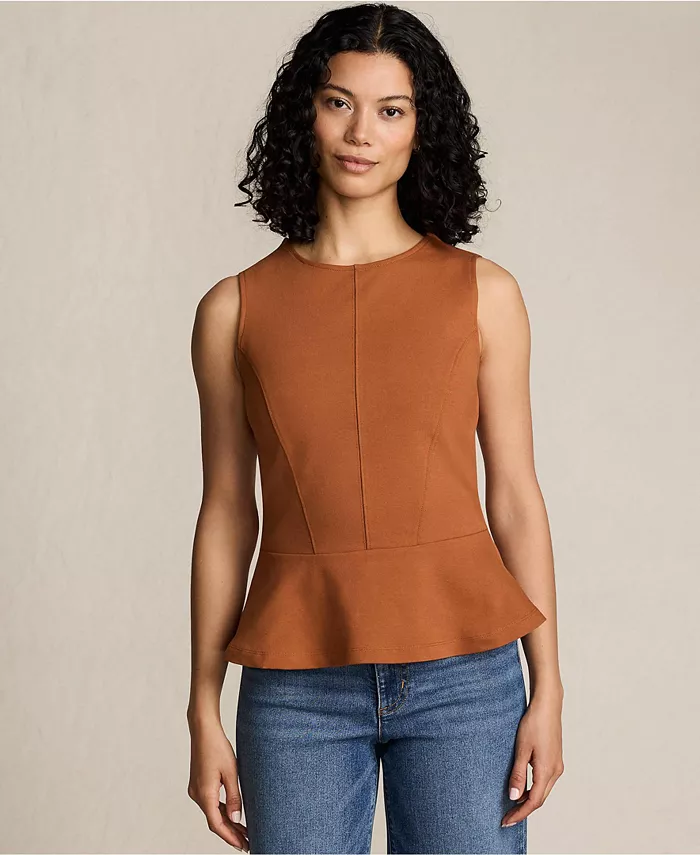 Женский топ без рукавов с баской и принтом «Морская звезда» Lands' End, оранжевый
Женский топ без рукавов с баской и принтом «Морская звезда» Lands' End, оранжевый