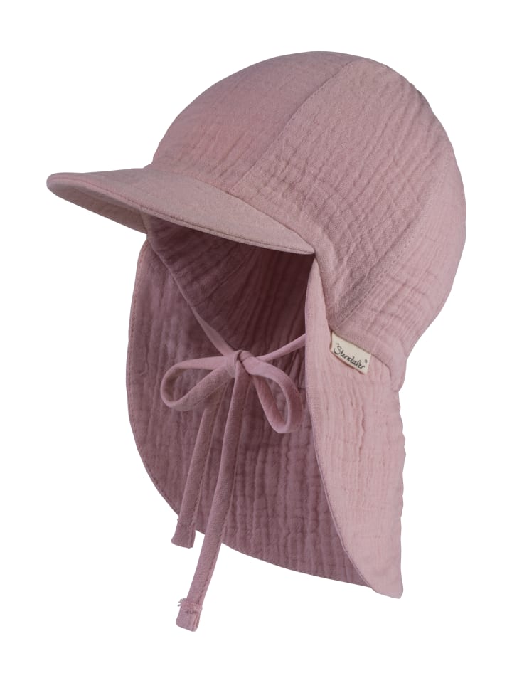 Sterntaler Шапка с козырьком и защитой шеи, розовая муслиновая ткань
Sterntaler Шапка с козырьком и защитой шеи, розовая муслиновая ткань
