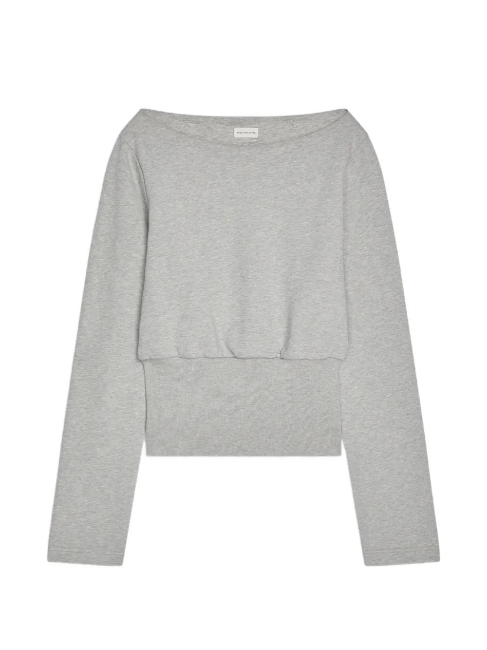 Свитер с вырезом-лодочкой Dries Van Noten, серый
Свитер с вырезом-лодочкой Dries Van Noten, серый