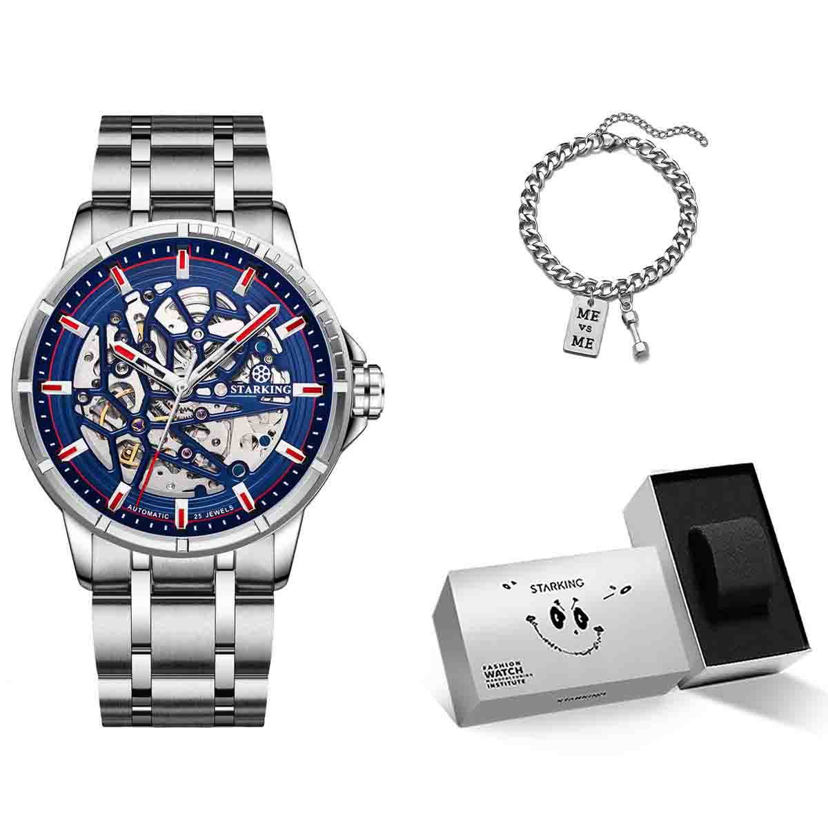 Мужские часы Starking AM0351SS17 с автоматическим механическим механизмом и синим циферблатом
Мужские часы Starking AM0351SS17 с автоматическим механическим механизмом и синим циферблатом