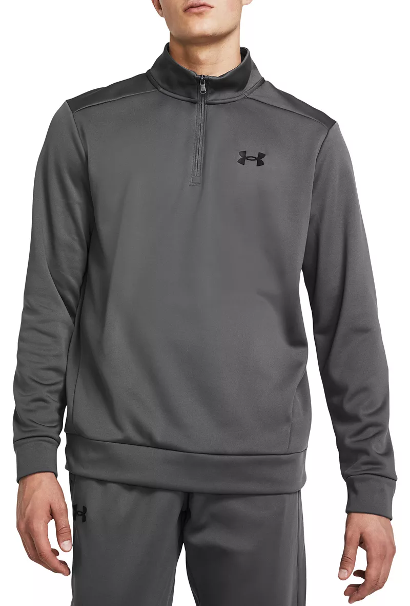 Мужской флисовый пуловер с молнией 1/4 Under Armour Armor, цвет Castlerock/Black
Мужской флисовый пуловер с молнией 1/4 Under Armour Armor, цвет Castlerock/Black