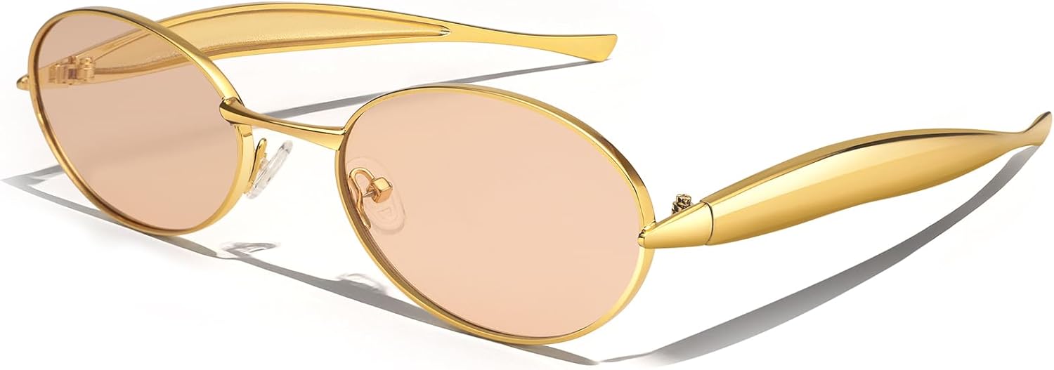 Ретро-очки овальной формы для женщин и мужчин, винтажные, модные, в стиле 90-х, с золотой металлической оправой, защита от УФ-излучения UV400 Dollger, C3:gold Frame Champagne Lens
Ретро-очки овальной формы для женщин и мужчин, винтажные, модные, в стиле 90-х, с золотой металлической оправой, защита от УФ-излучения UV400 Dollger, C3:gold Frame Champagne Lens