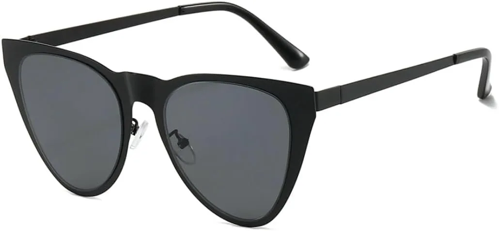 Винтажные солнцезащитные очки большого размера «кошачий глаз» для женщин в металлической оправе, модные зеркальные очки с защитой от УФ-излучения UV400 VVTWSSW, Black
Винтажные солнцезащитные очки большого размера «кошачий глаз» для женщин в металлической оправе, модные зеркальные очки с защитой от УФ-излучения UV400 VVTWSSW, Black