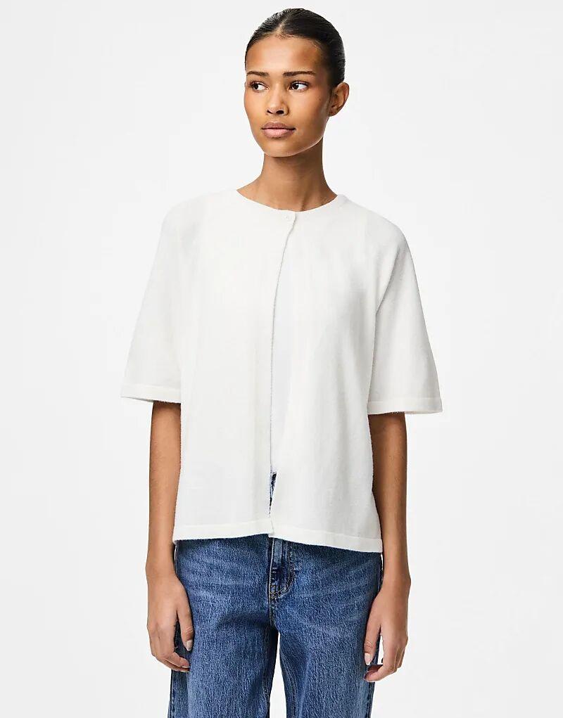 Вязаный кардиган Pieces ярко-белого цвета
Вязаный кардиган Pieces ярко-белого цвета