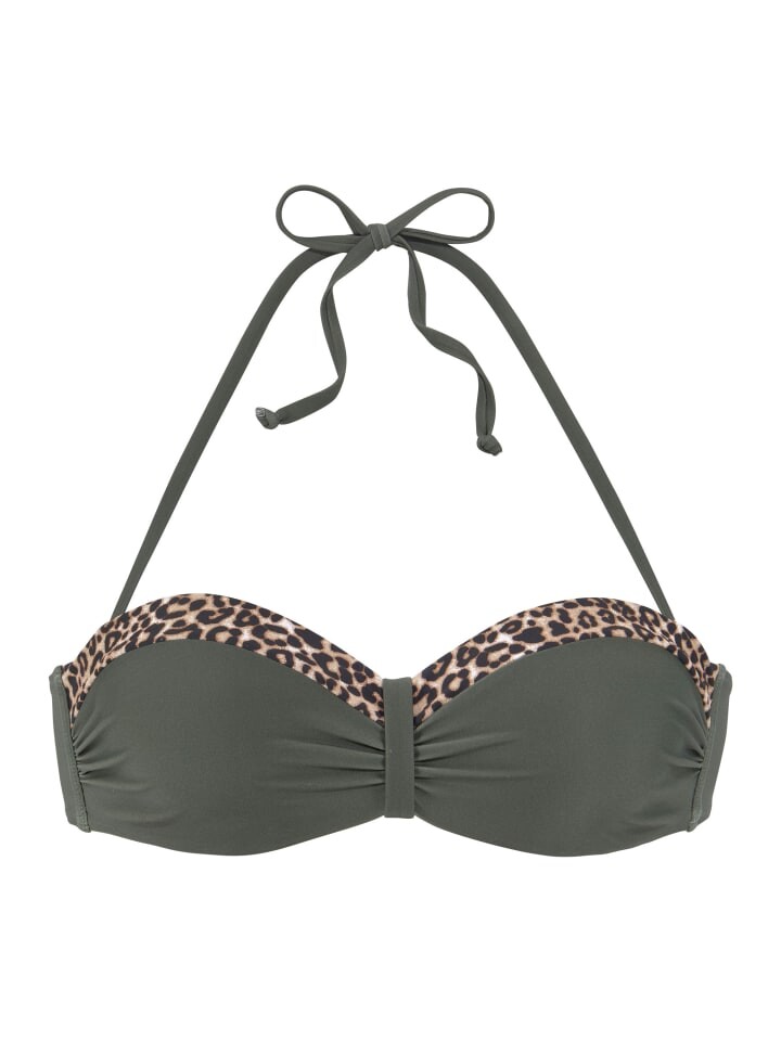 Верх бикини LASCANA, цвет oliv/leo
Верх бикини LASCANA, цвет oliv/leo