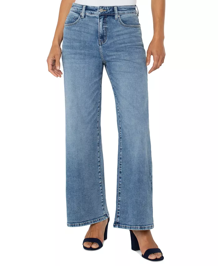 Джинсы Petite Stride с высокой талией и широкими штанинами Liverpool Los Angeles, синий
Джинсы Petite Stride с высокой талией и широкими штанинами Liverpool Los Angeles, синий