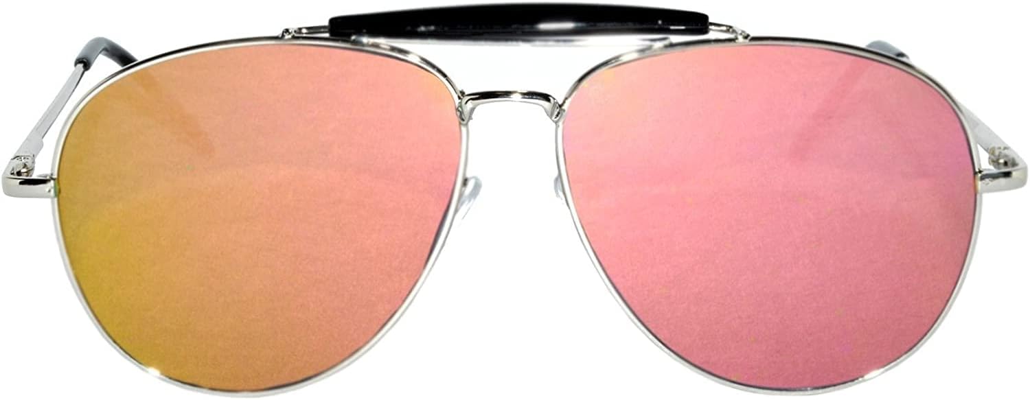 Солнцезащитные очки-авиаторы OWL с перемычкой над бровями, женские, с защитой от УФ-излучения, плоскими зеркальными линзами, модные солнцезащитные очки в металлической оправе, Silver Pink Mirror
Солнцезащитные очки-авиаторы OWL с перемычкой над бровями, женские, с защитой от УФ-излучения, плоскими зеркальными линзами, модные солнцезащитные очки в металлической оправе, Silver Pink Mirror