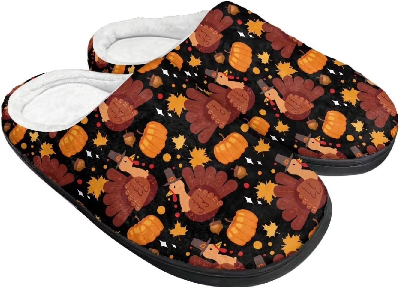 Домашние тапочки Buxolandt Holiday Thanksgiving для женщин и мужчин- мягкие теплые тапочки для спальни, Thanksgiving Pumpkin Turkey Print
Домашние тапочки Buxolandt Holiday Thanksgiving для женщин и мужчин- мягкие теплые тапочки для спальни, Thanksgiving Pumpkin Turkey Print
