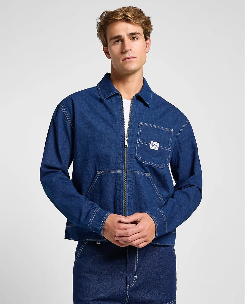 Мужская джинсовая куртка прямого кроя для спецодежды синего цвета Lee, тёмно-синий
Мужская джинсовая куртка прямого кроя для спецодежды синего цвета Lee, тёмно-синий
