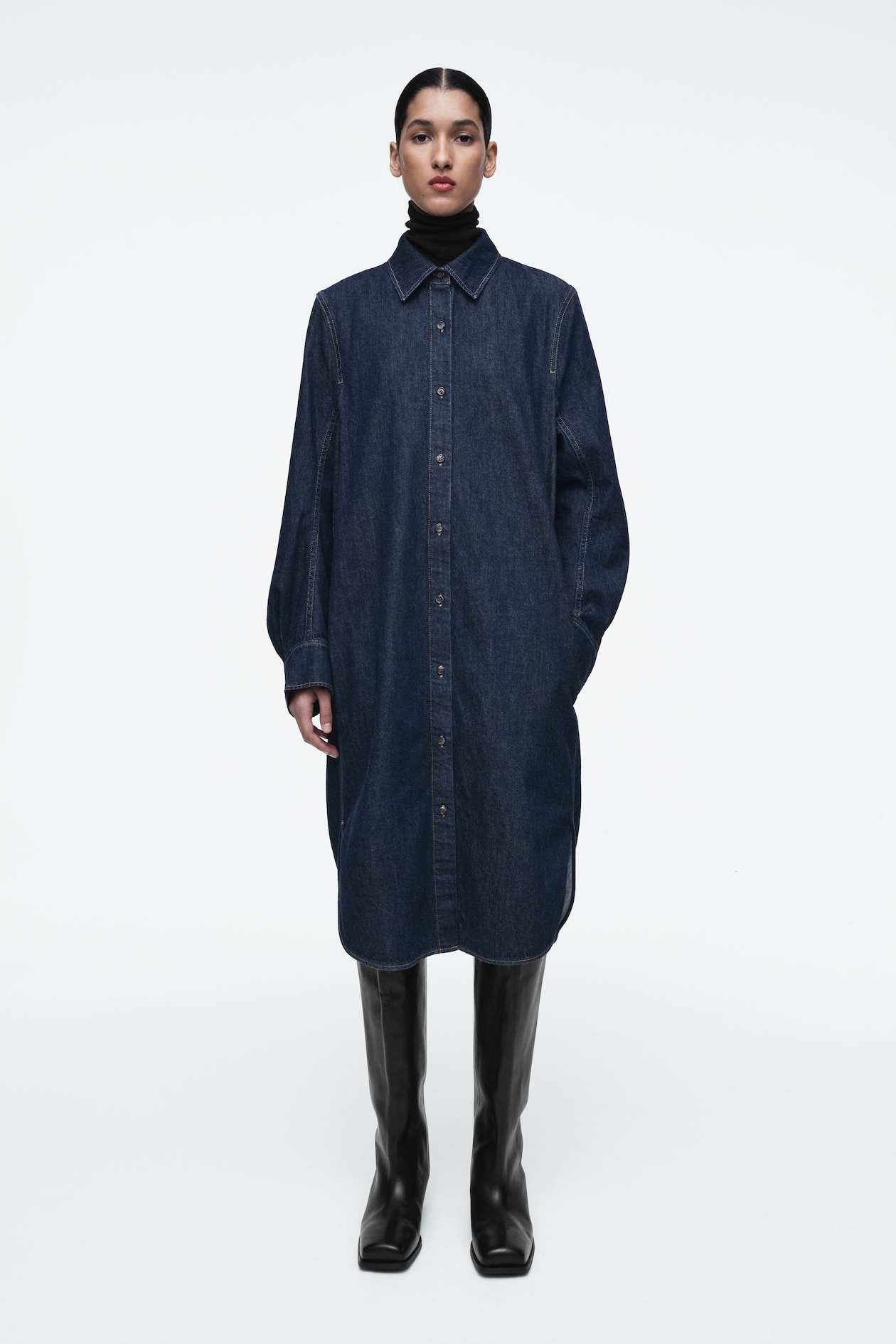 Джинсовая юбка миди COS, цвет Ciemny indygo
Джинсовая юбка миди COS, цвет Ciemny indygo