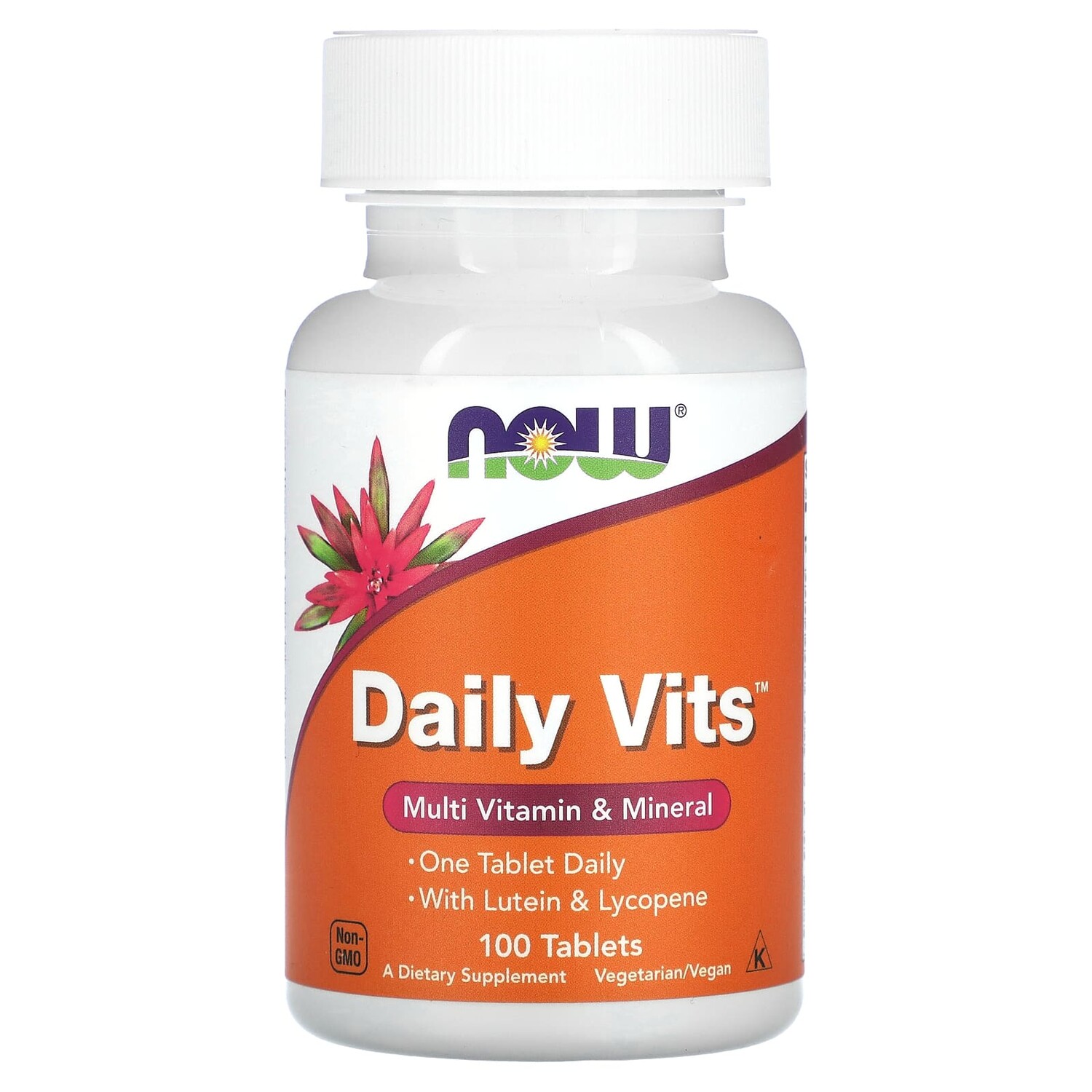 Now Foods Daily Vits Multi Vitamin & Mineral with Lutein & Lycopene 100 Tablets
Now Foods Daily Vits Multi Vitamin & Mineral with Lutein & Lycopene 100 Tablets