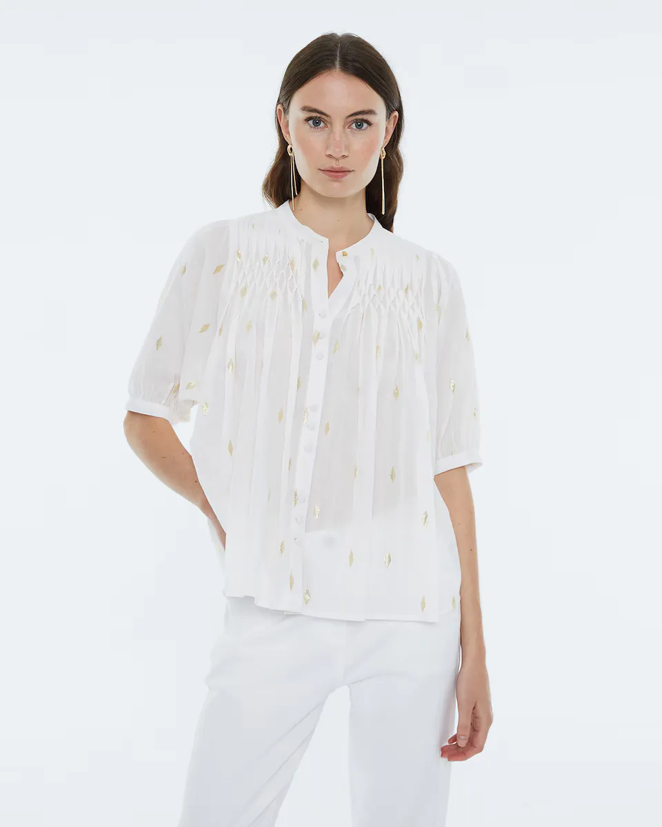 Женская рубашка с короткими рукавами и воротником Мао Andam, цвет Crudo
Женская рубашка с короткими рукавами и воротником Мао Andam, цвет Crudo