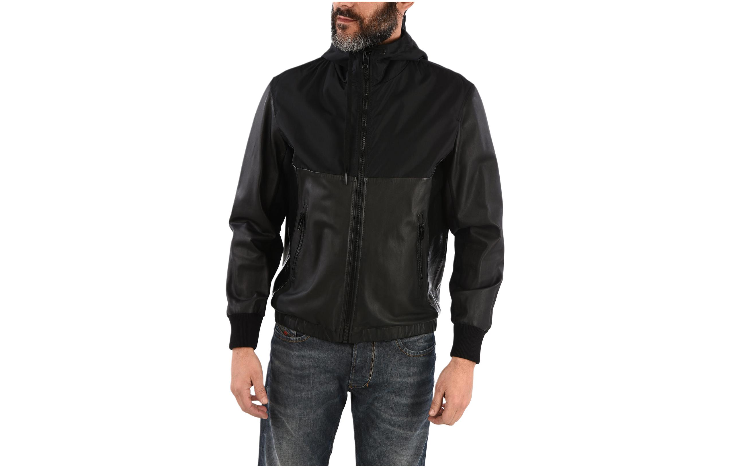 DIESEL Кожаная куртка мужская черная, Black
DIESEL Кожаная куртка мужская черная, Black