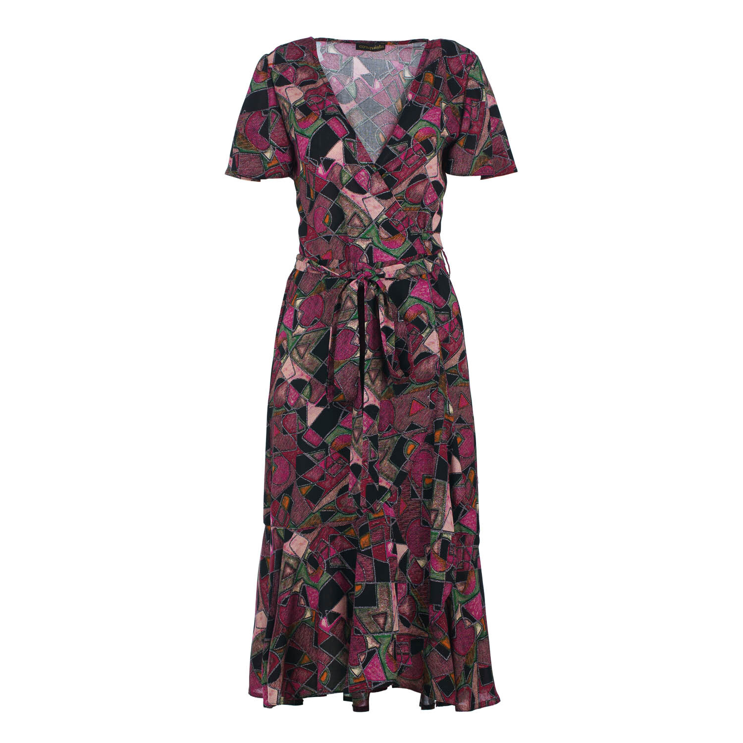 Платье миди из вискозы с геометрическим узором Conquista, красный
Платье миди из вискозы с геометрическим узором Conquista, красный