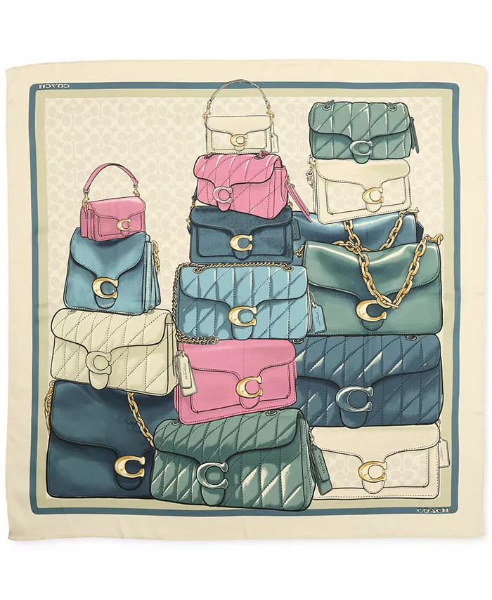 Шелковый квадратный платок с принтом Stacked Tabby COACH, белый
Шелковый квадратный платок с принтом Stacked Tabby COACH, белый