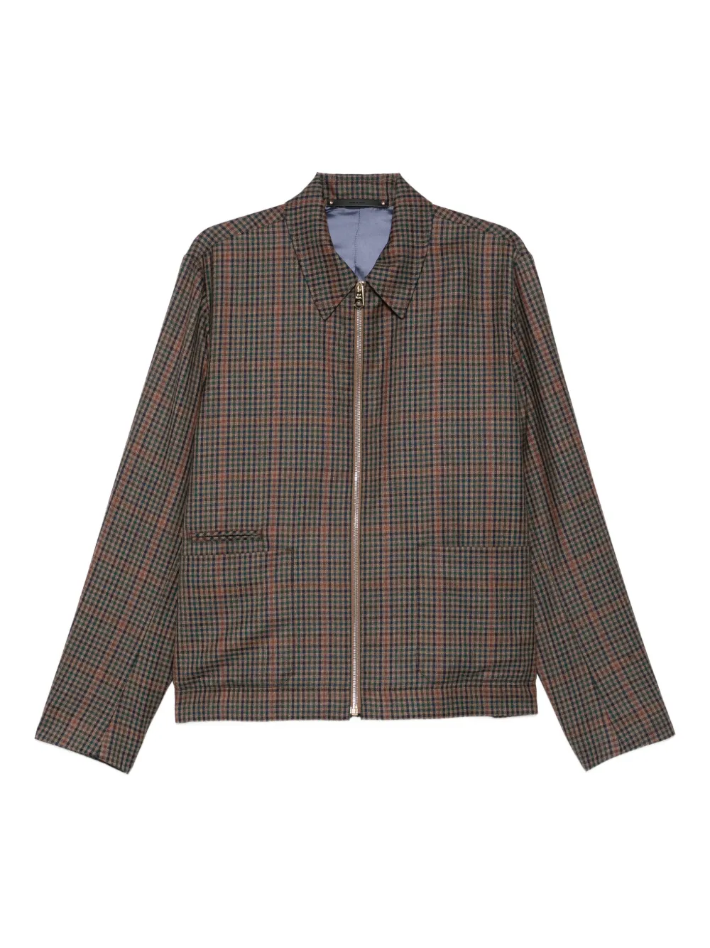 Клетчатая рубашка на молнии Paul Smith, коричневый
Клетчатая рубашка на молнии Paul Smith, коричневый