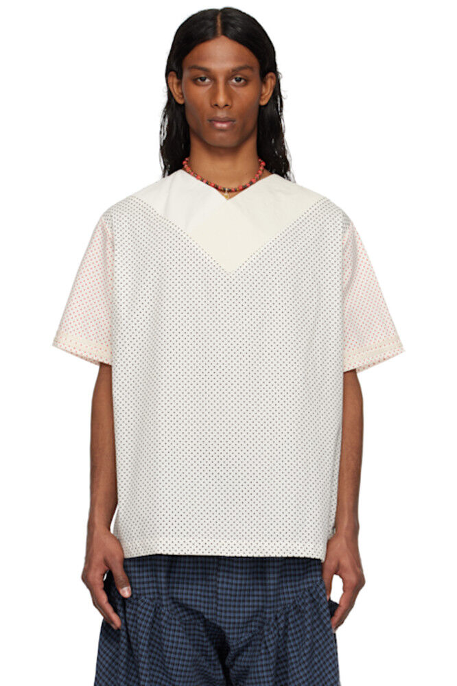 SSENSE Эксклюзивный белый и черный топ Alps SC103
SSENSE Эксклюзивный белый и черный топ Alps SC103