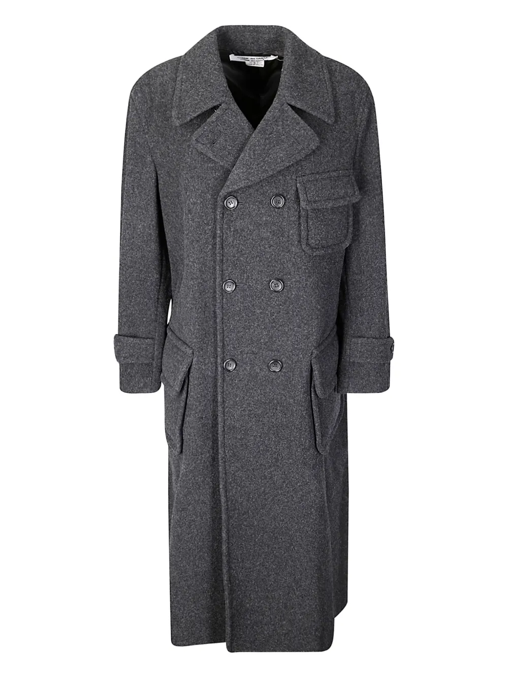 Двубортное пальто Comme Des Garcons, серый
Двубортное пальто Comme Des Garcons, серый