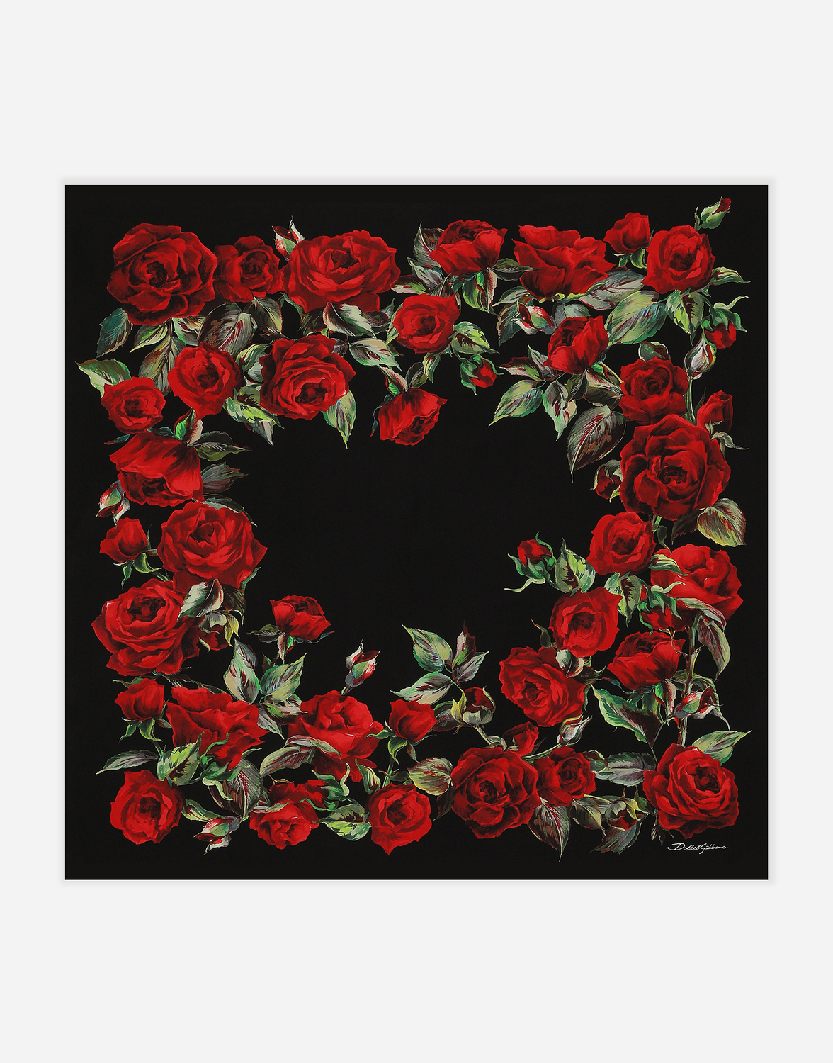 Шелковый твиловый платок с принтом красных роз (90x90) Dolce & Gabbana, мультиколор
Шелковый твиловый платок с принтом красных роз (90x90) Dolce & Gabbana, мультиколор
