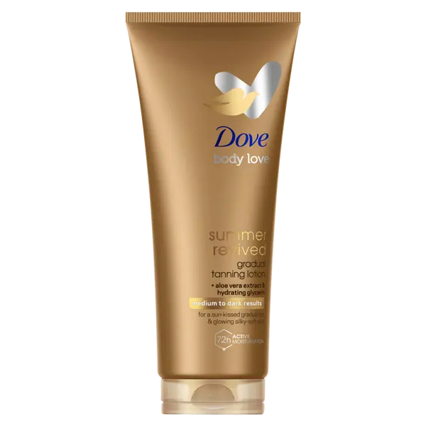 Лосьон-автозагар для тела для кожи среднего и темного тона, 200 мл Dove Body love summer revived
Лосьон-автозагар для тела для кожи среднего и темного тона, 200 мл Dove Body love summer revived