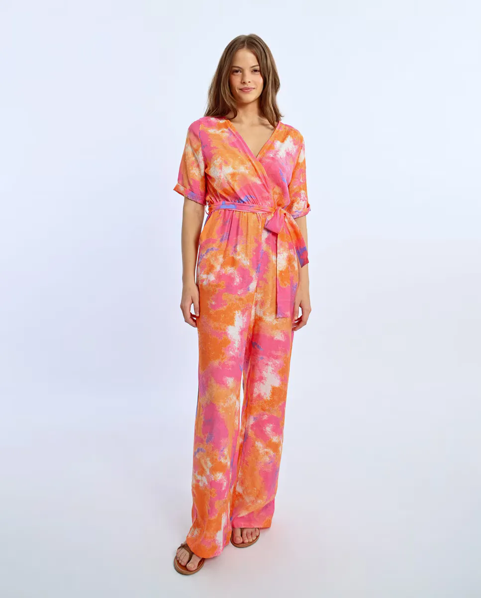 Длинный женский комбинезон с принтом и бантом Lili Sidonio, оранжевый
Длинный женский комбинезон с принтом и бантом Lili Sidonio, оранжевый