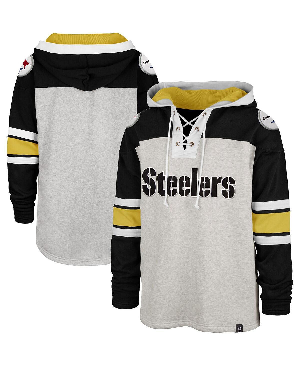 Мужская худи '47 grey pittsburgh steelers gridiron со шнуровкой '47 Brand, серый
Мужская худи '47 grey pittsburgh steelers gridiron со шнуровкой '47 Brand, серый