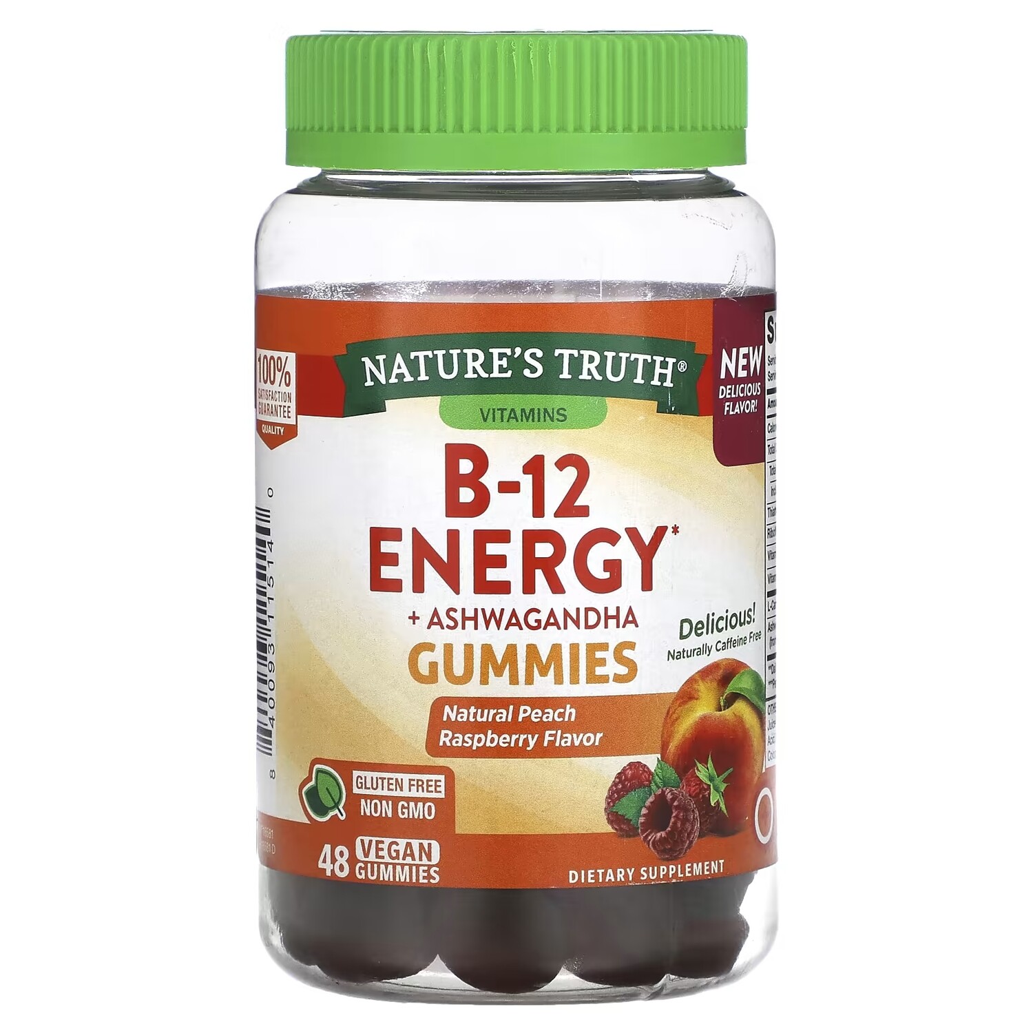 Nature's Truth B-Energized + витамины группы B L-карнитин жевательные таблетки ашваганды натуральный виноградный персик, 48 веганских мармеладок
Nature's Truth B-Energized + витамины группы B L-карнитин жевательные таблетки ашваганды натуральный виноградный персик, 48 веганских мармеладок