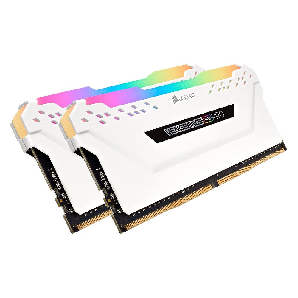 Оперативная память Corsair Vengeance RGB Pro, 16 Гб DDR4 (2х8), 3600 МГц, CL18-22, CMW16GX4M2D3600C18W, белый
Оперативная память Corsair Vengeance RGB Pro, 16 Гб DDR4 (2х8), 3600 МГц, CL18-22, CMW16GX4M2D3600C18W, белый