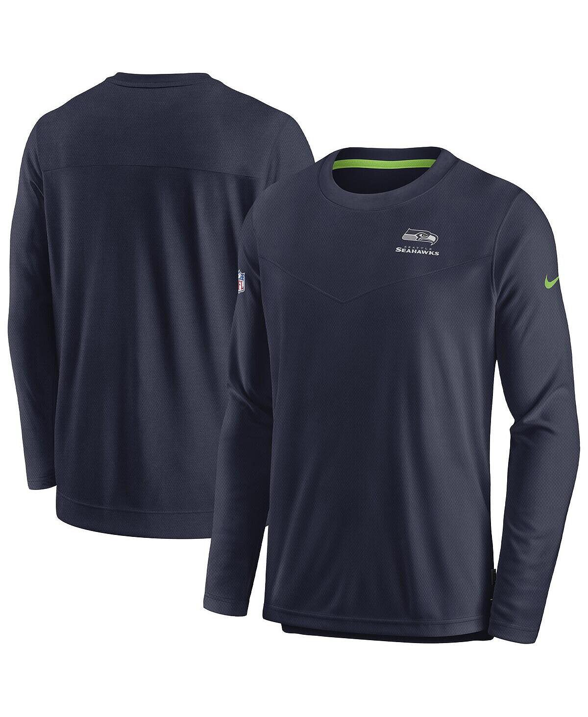 Футболка с длинным рукавом для мужчин college navy seattle seahawks sideline lockup performance Nike, мульти
Футболка с длинным рукавом для мужчин college navy seattle seahawks sideline lockup performance Nike, мульти